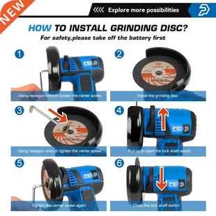 12V Brushless Angle Grinder Mini Cordless Polishing Machine