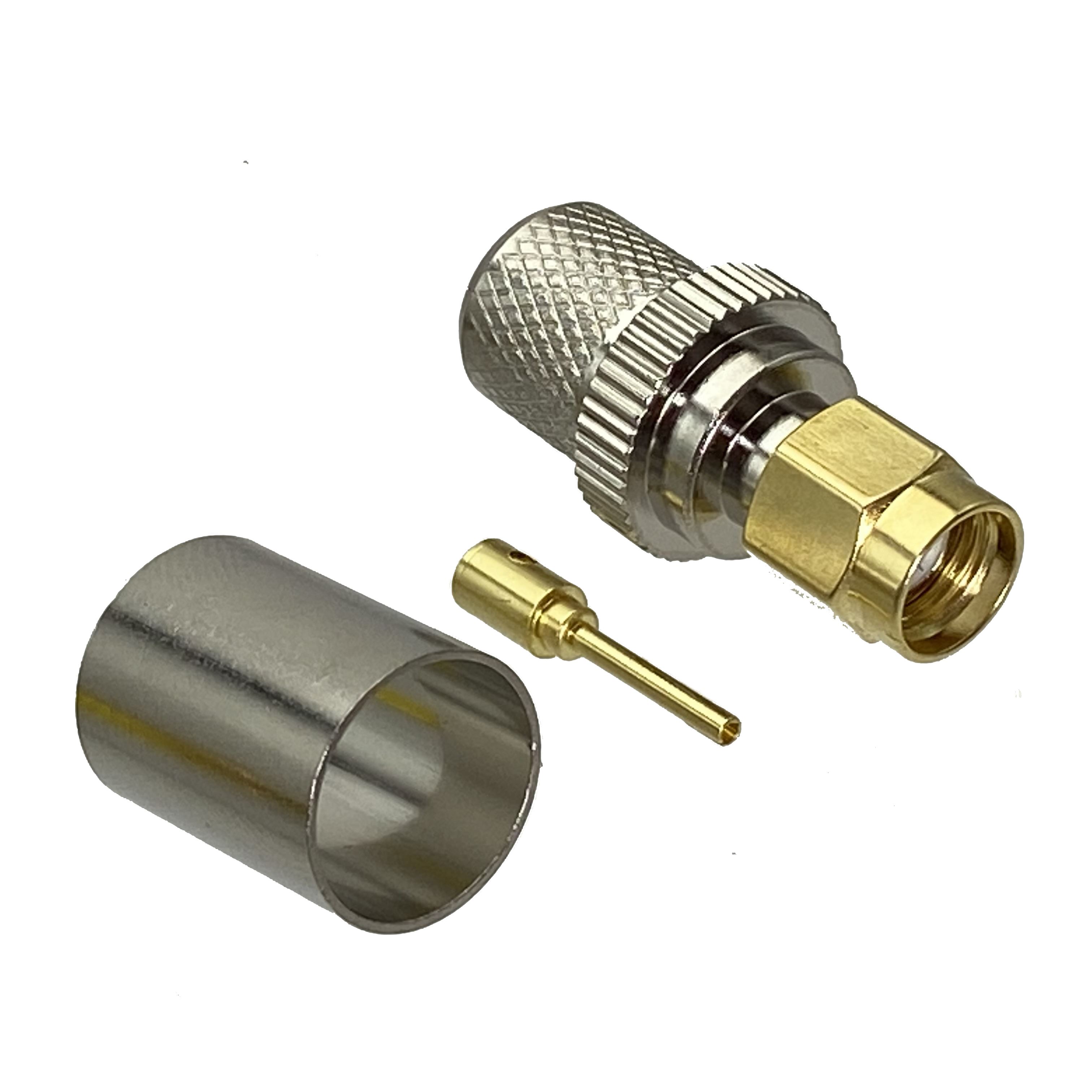 1Pcs Connector RP SMA Male Jack Crimp For RG8 LMR400 RG213 C