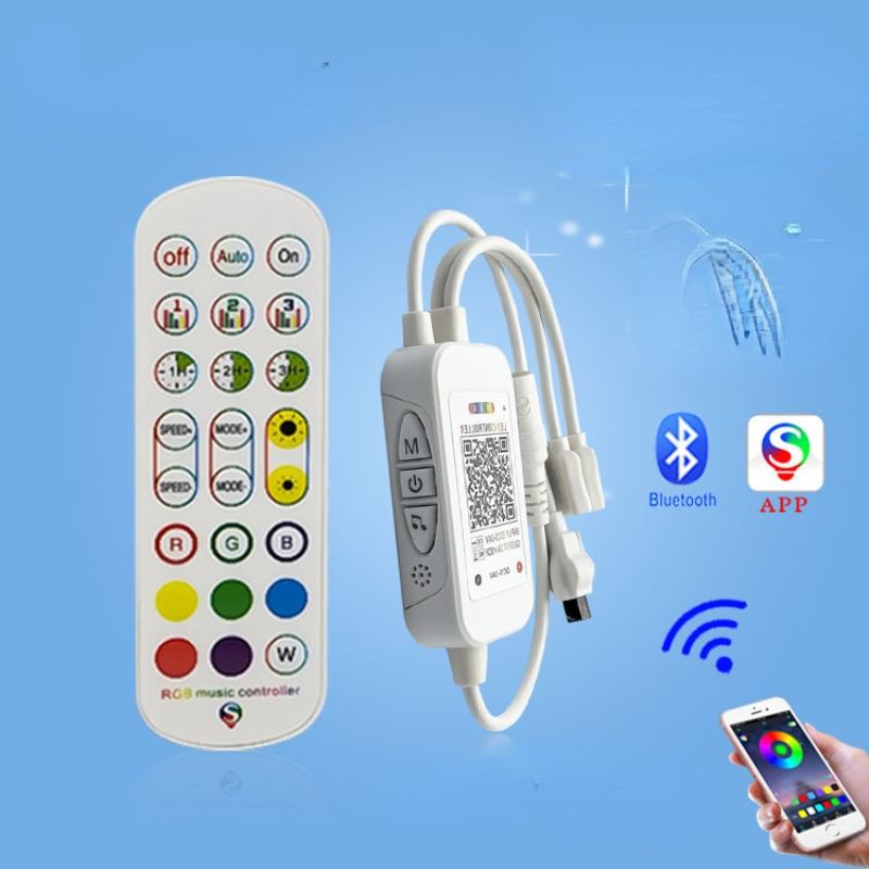 New WS2812B Bluetooth Music Control DC5-24V 24key IR Remote
