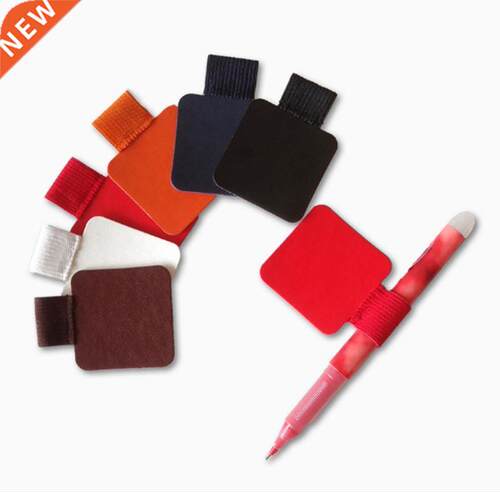 pcs Self-adhesive Leather Pen Clip Pencil Elastic Loop for