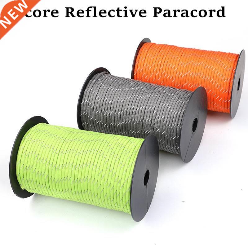 50/100m multifunctional 7 Core Reflective 550 Paracord Rope