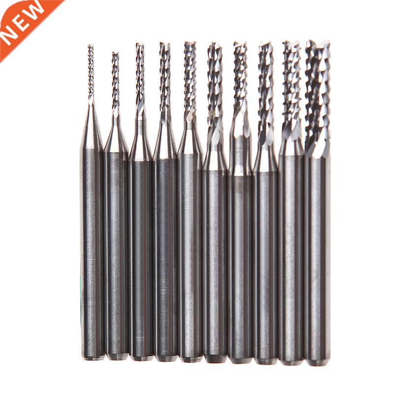 10Pcs/set 1/8'' 0.8-3.175mm PCB Twist Drill