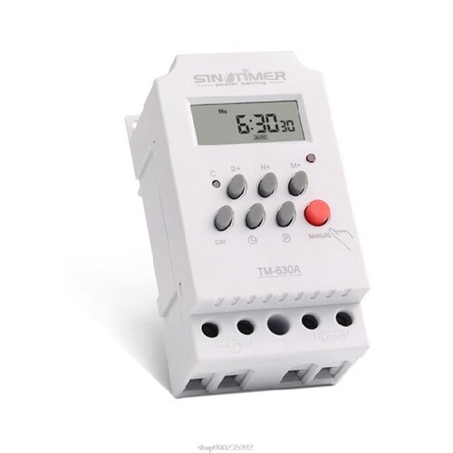 12/24/220V DC Input Time Relay 7 Days Programmable 24Hours M
