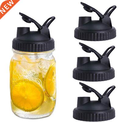 Mason Jar Lids - 4 Pack Canning Lids Flip Cap Lids with Leak