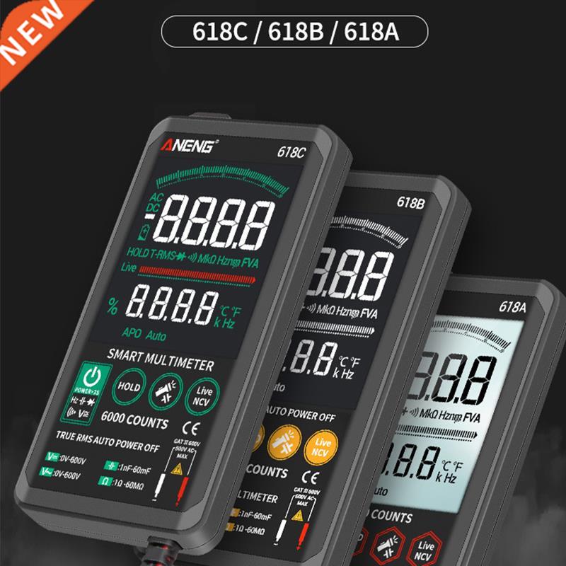 Digital Multimeter Touching Color Screen Voltage Frequency C