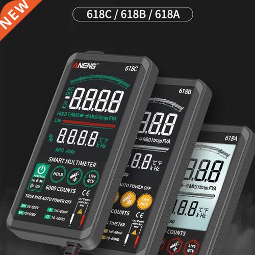 Digital Multimeter Touching Color Screen Voltage Frequency C