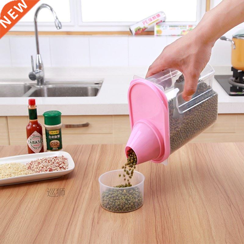 A plurality of plastic storage boxes for kitchen articles