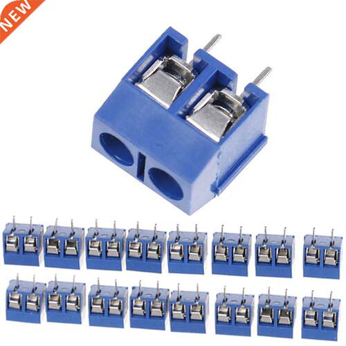10PCS 2-Pin Pitch Screw Terminal Block Connector 5.08mm Pane