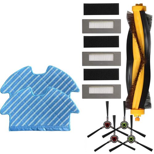4X Side Brushes+3X Filters for  Deebot Ozmo 900 Filte