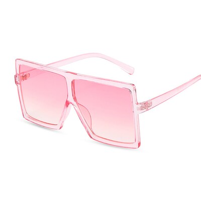 Oversized Shades Sunglasses Women Pink Fashion Square Glasse