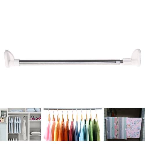ARWDFG Extendable Telescopic Rods Shower Curtain Poles Cloth