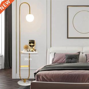 Table with Nordic Modern Art Lamp Round Standing Floor