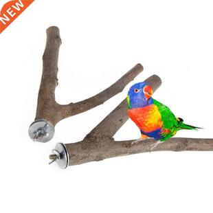 15cm/21.5cm Parrot Wood Raw Fork Stand Rack Toy Hamster Bran