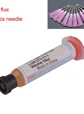 1x 10cc Solder PCB SMD Soldering Paste Flux Grease with 10pc