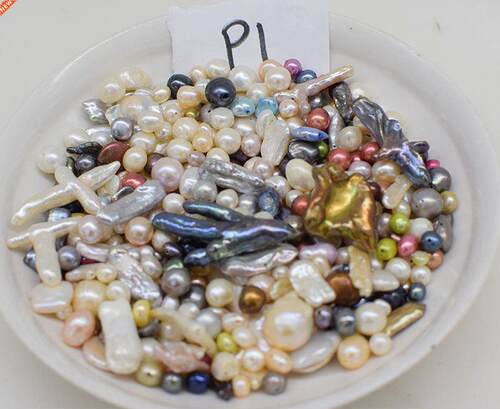 loose beads freshwater pearl baroque round for DIY jewelry