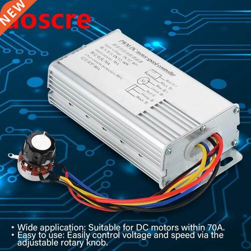DC Motor Controller 12V-60V 70A Adjustable Drive Control PWM