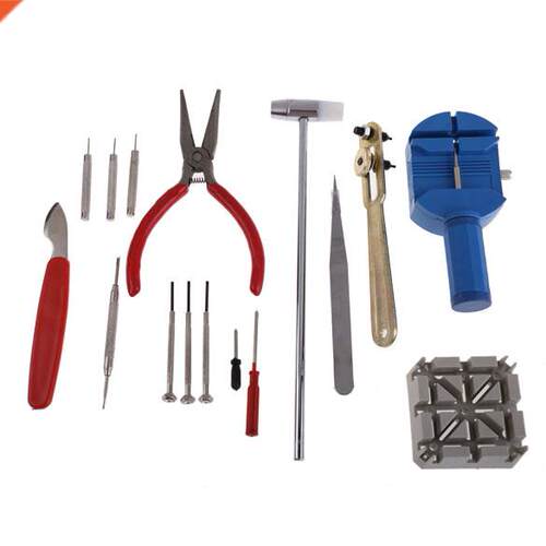 New 16pcs Watch Clock Opener Tool Kit Watch Repair Tool Cell