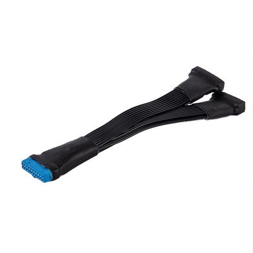 19-pin to USB 3.0 20-pin 1to2 Mainboard Power Extension Cabl