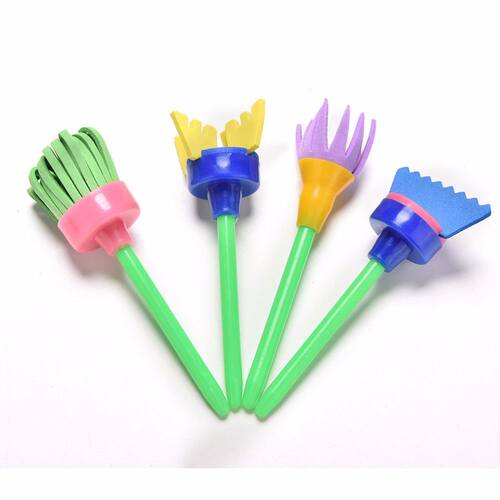 DIY Flower Graffiti Sponge Art Supplies Brushes Seal Paintin
