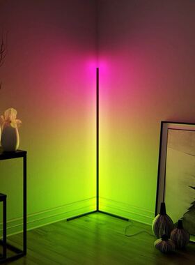 RGB Remote Control LED Corner Floor Lamp Colorful Atmosphere