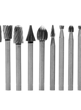 10pcs High Speed Steel Rotary File Electric Grinding Polishi