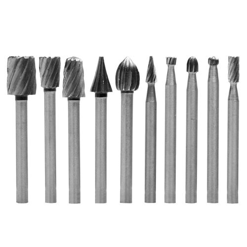 10pcs High Speed Steel Rotary File Electric Grinding Polishi