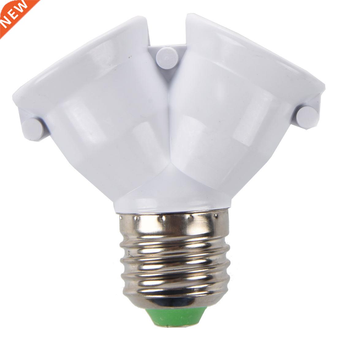 5X E27 Base Light Lamp Bulb Socket 1 to 2 Splitter Adapter