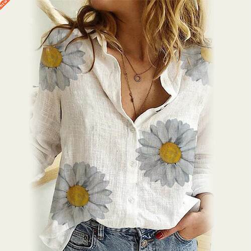 Women Fashion Long Sleeve Marguerite Dot Star Print Office S