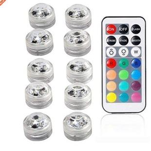 5/10pcs Underwater LED Lights Submersible RGB Waterproof Lig