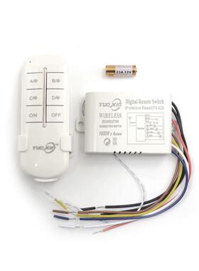 4 Way Kanaals Afstandsbediening Draadloze Schakelaar ON/OFF