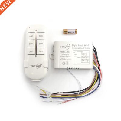 4 Way Kanaals Afstandsbediening Draadloze Schakelaar ON/OFF