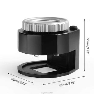 30X Illuminated Magnifying Glass Jewelers Loupe LED UV Light