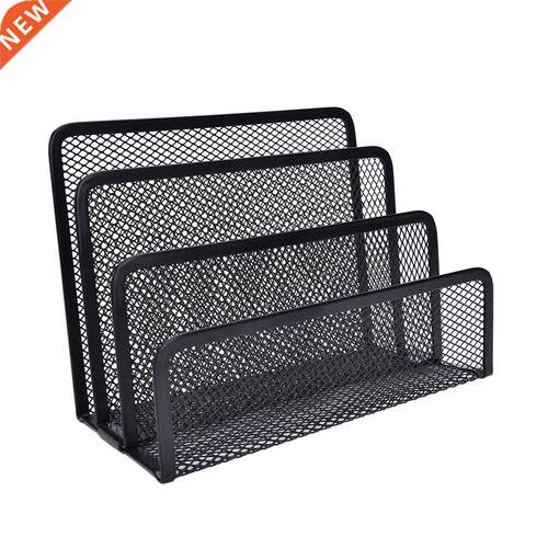 Metal Mesh Letter Sorter Mail Tray File Bookends Business Na