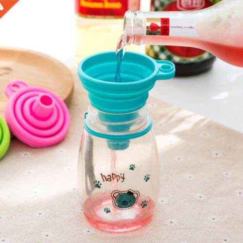 Hot Silicone Folding Funnels Kitchen Tools Kitchen Accessory