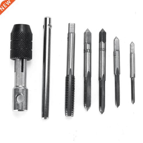6pcs T-type Wrench Drill Set Hand Tapping Tools Machine Scre