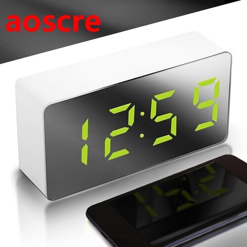 LED Multifunctional Clock Digital Alarm Snooze Display Time