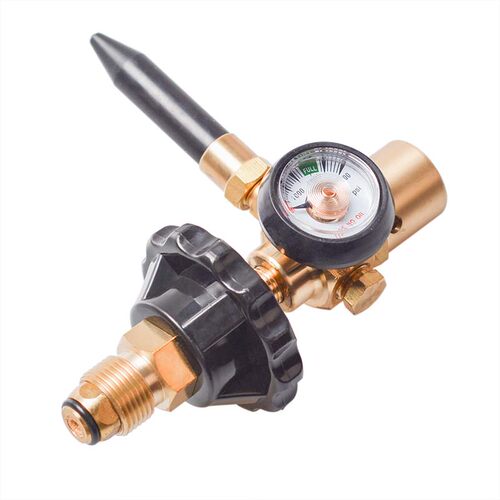 1Pc Brass Helium Latex Balloon Inflator Regulator With Press