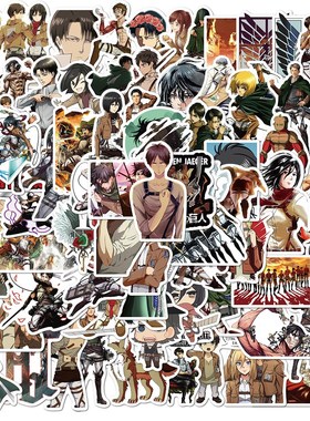 10/50/100PCS Attack on Titan Sticker Anime Icon Animal Stick