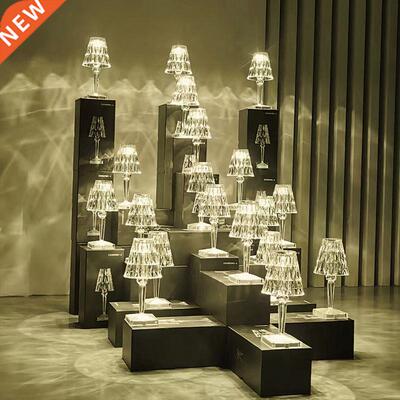 Diamond Table Lamp USB Rechargeable Acrylic Decoration Desk