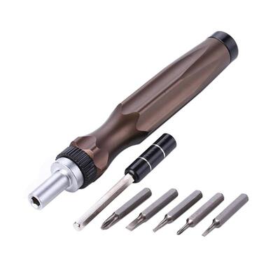Ratchet Set Alloy Handle Slotted Phillips Bits