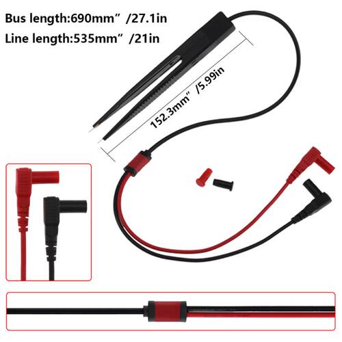 SMT SMD Chip Resistance Test Clip Grip Lead Probe Multimeter