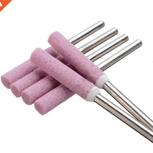 5Pcs Diamond Coated Cylindrical Burr 4.0mm 4.8mm 5.5mm Chain