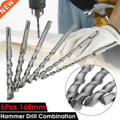 6/8/10/12/14/16mm Electric Hammer Drill Bit Set 160mm Length