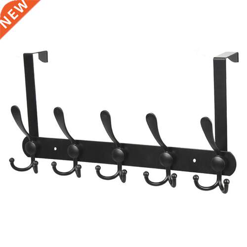 Over Door Hooks Hanger With 5 Dual Heavy Duty Hooks For Bedr