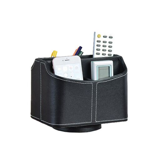 360 rotating PU leather storage box remote control finishing