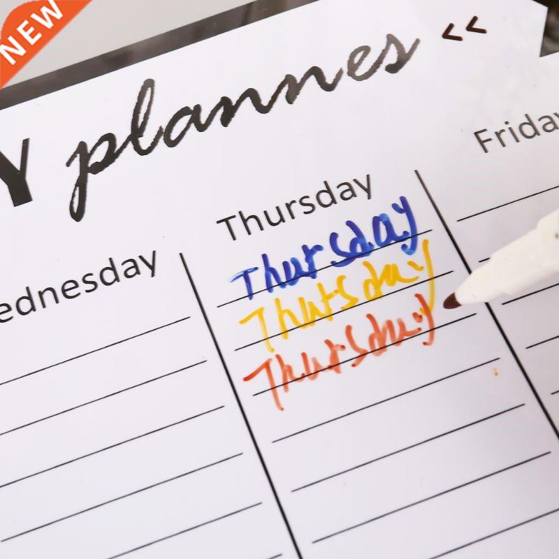 Weekly Planner Soft Magnetic Whiteboard Fridge Magnets Drawi