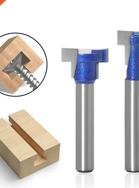 1Pcs 1/4 6mm Shank T-Slot Keyhole Cutter Wood Router Bit Car