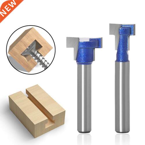 1Pcs 1/4 6mm Shank T-Slot Keyhole Cutter Wood Router Bit Car