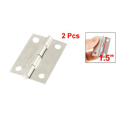 2 Pcs Drawer Door Butt Hinges 1.5