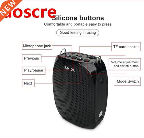 Audo Portable Speaker Voce-Amplfer Wred Speech Sound f